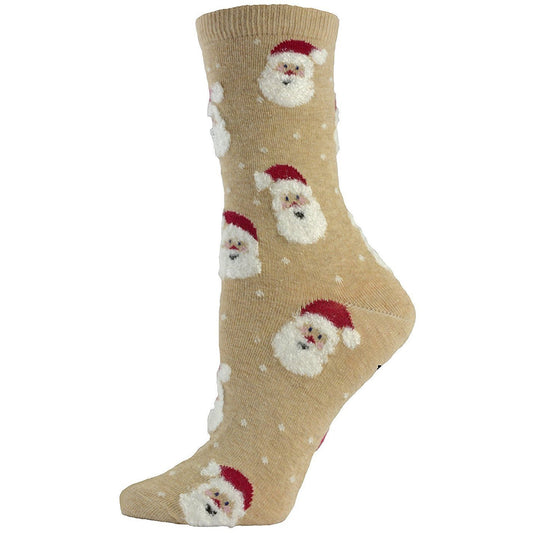 Sierra Socks Women's Santa Claus Cotton Crew Socks